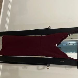 Wine colored mini dress